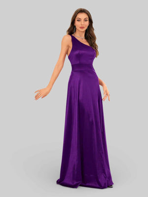 Vestido de Festa Alça Única Juliana com Fenda