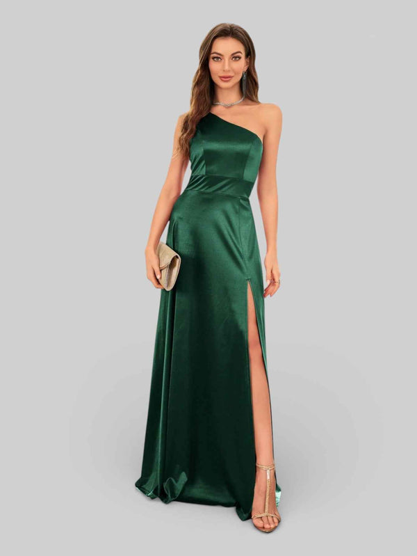 Vestido de Festa Alça Única Juliana com Fenda