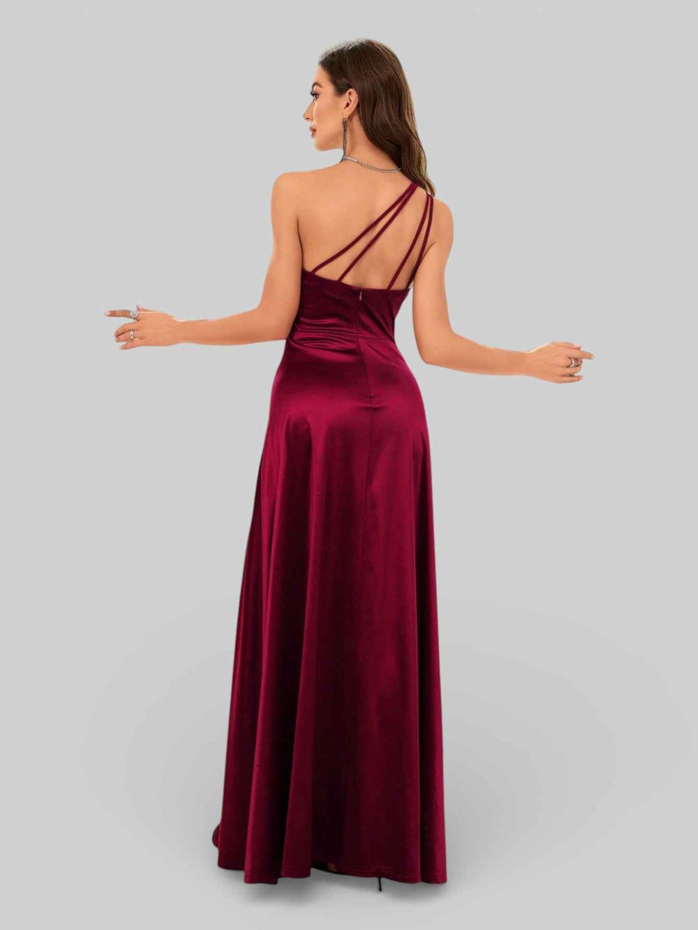 Vestido de Festa Alça Única Juliana com Fenda