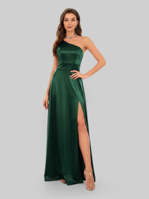 Vestido de Festa Alça Única Juliana com Fenda