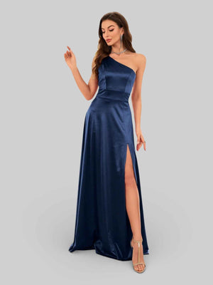 Vestido de Festa Alça Única Juliana com Fenda