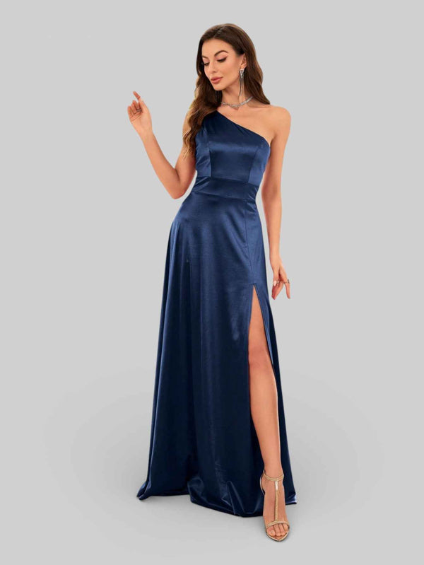Vestido de Festa Alça Única Juliana com Fenda