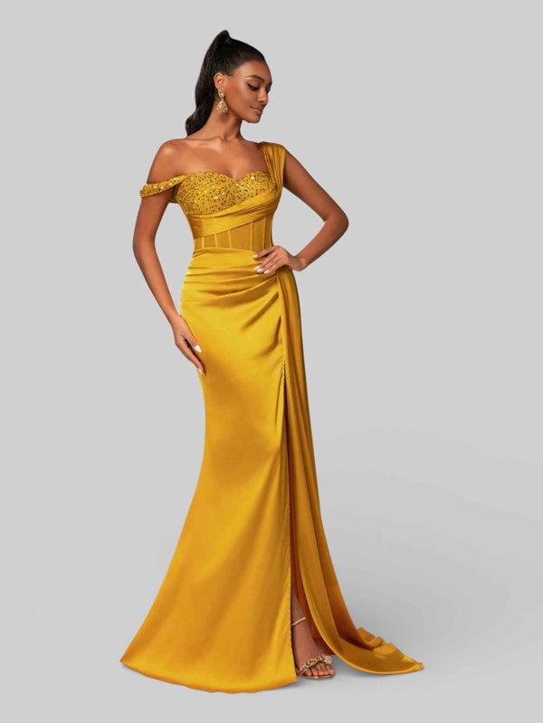 Vestido de Festa Alça Única Luxo Myllena Vox