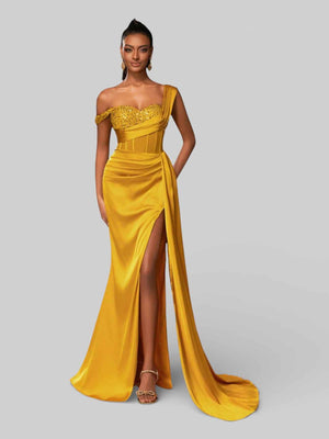 Vestido de Festa Alça Única Luxo Myllena Vox