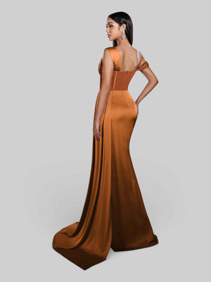 Vestido de Festa Alça Única Luxo Myllena Vox