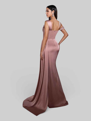 Vestido de Festa Alça Única Luxo Myllena Vox