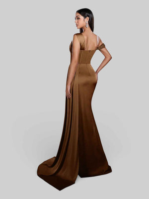 Vestido de Festa Alça Única Luxo Myllena Vox