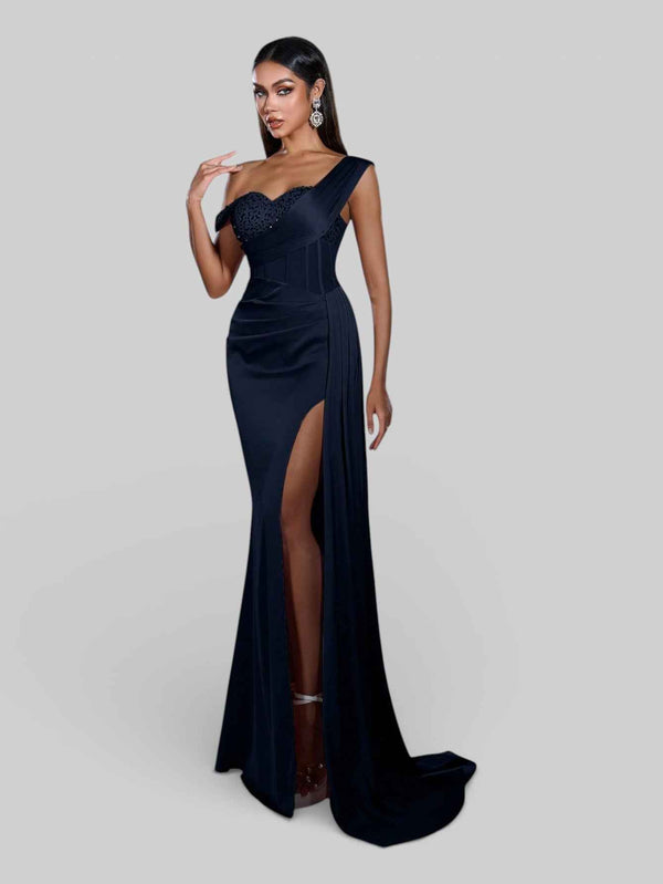 Vestido de Festa Alça Única Luxo Myllena Vox