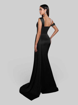 Vestido de Festa Alça Única Luxo Myllena Vox