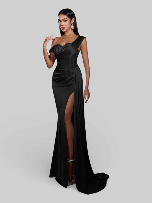 Vestido de Festa Alça Única Luxo Myllena Vox
