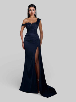 Vestido de Festa Alça Única Luxo Myllena Vox