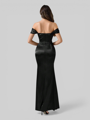 Vestido de Festa Longo Acetinado Fascinio