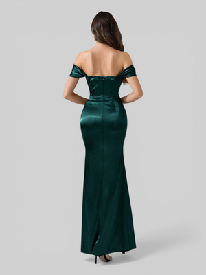 Vestido de Festa Longo Acetinado Fascinio