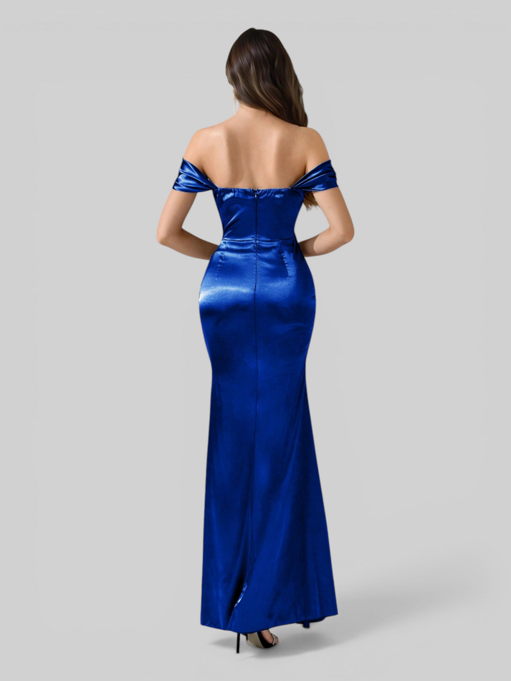 Vestido de Festa Longo Acetinado Fascinio