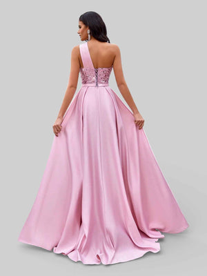Vestido de Festa Longo Alça Única Forever