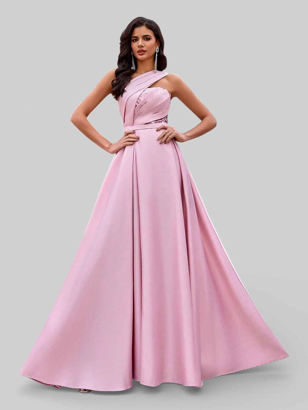 Vestido de Festa Longo Alça Única Forever