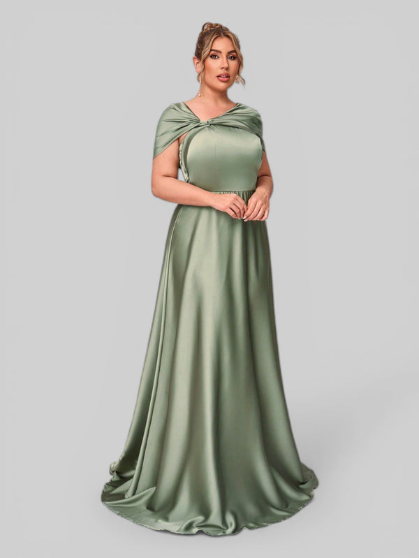 Vestido de Festa Longo Assimétrico