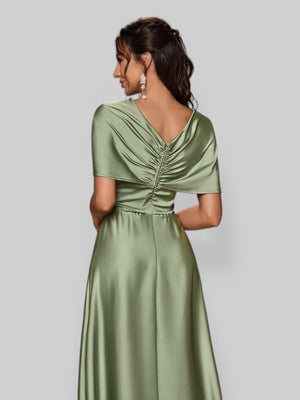 Vestido de Festa Longo Assimétrico