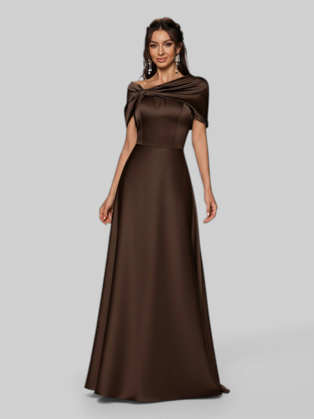Vestido de Festa Longo Assimétrico