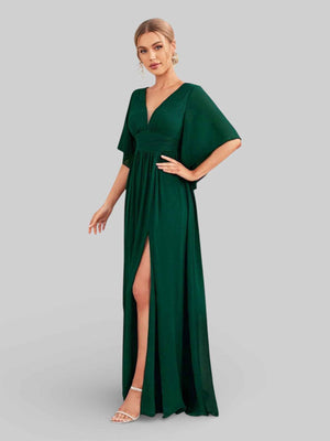 Vestido de Festa Longo Aurea Marine