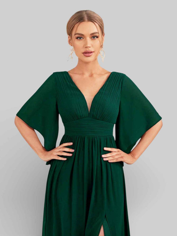 Vestido de Festa Longo Aurea Marine