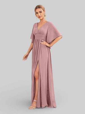 Vestido de Festa Longo Aurea Marine