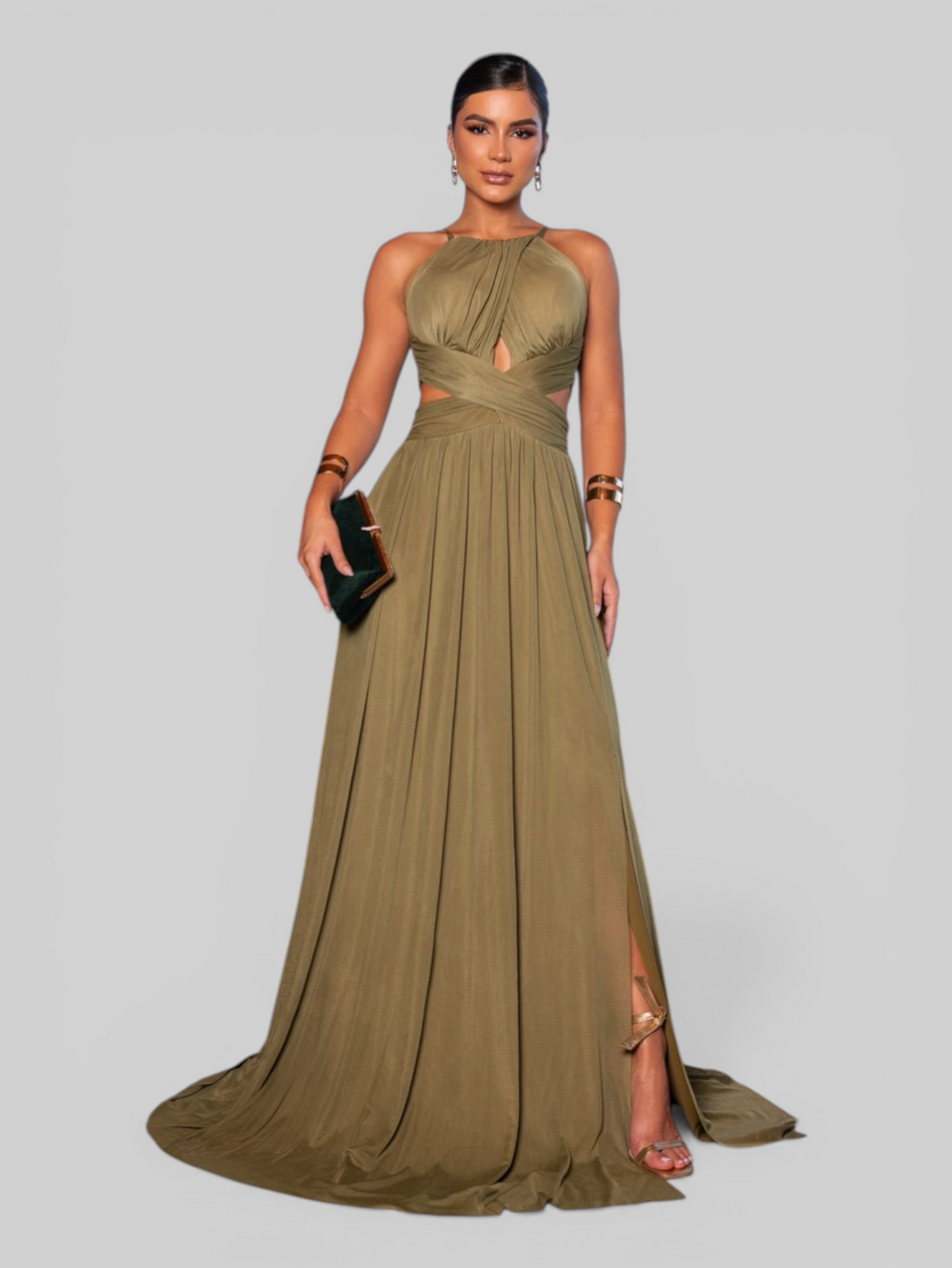 Vestido de Festa Longo Chic Atemporal