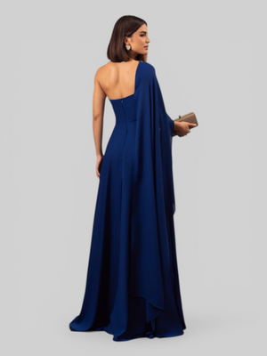 Vestido de Festa Longo Nula Manga Aurora