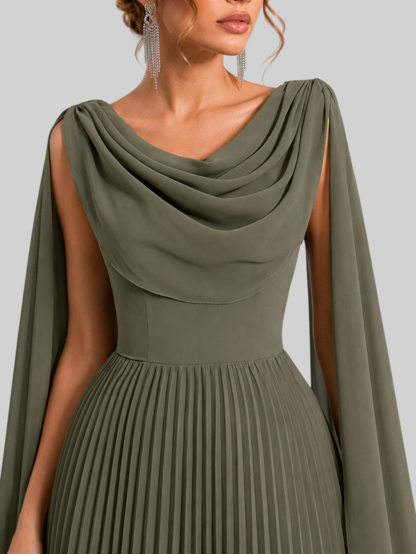 Vestido de Festa Longo Premium com Capa Allure