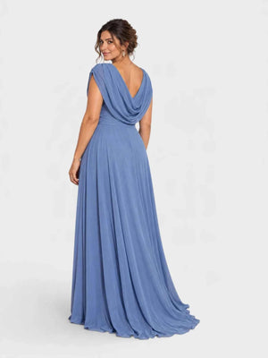 Vestido de Festa Longo Plus Size Bordado Flamesqui