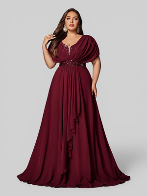 Vestido de Festa Longo Plus Size Premium Paetê Dress