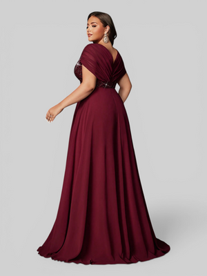 Vestido de Festa Longo Plus Size Premium Paetê Dress