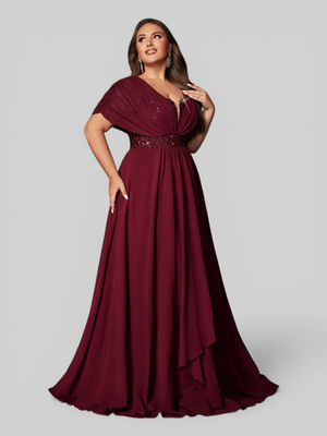 Vestido de Festa Longo Plus Size Premium Paetê Dress
