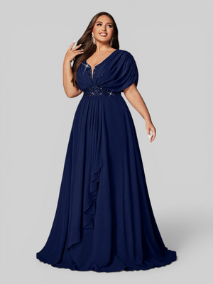 Vestido de Festa Longo Plus Size Premium Paetê Dress