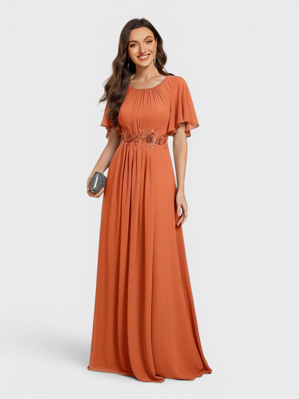 Vestido de Festa Longo Plus Size com Bordado Austin New