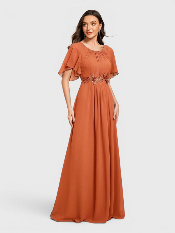 Vestido de Festa Longo Plus Size com Bordado Austin New