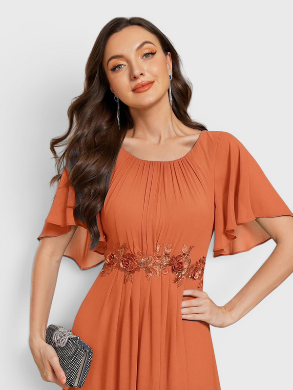 Vestido de Festa Longo Plus Size com Bordado Austin New