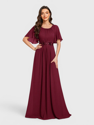 Vestido de Festa Longo Plus Size com Bordado Austin New