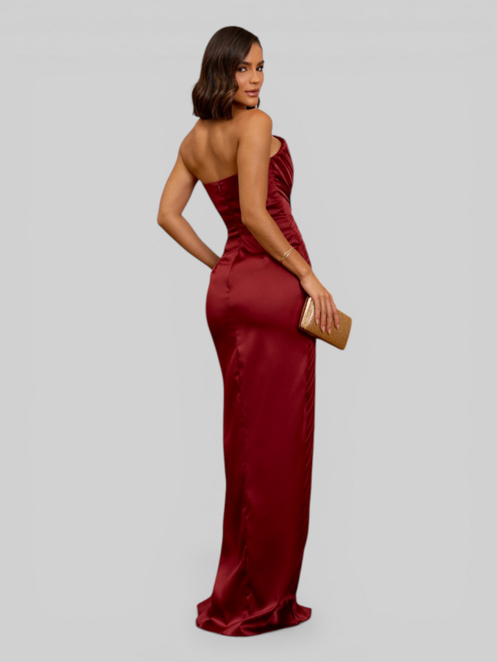 Vestido de Festa Longo Premium Plissado Leque