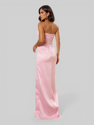 Vestido de Festa Longo Premium Plissado Leque