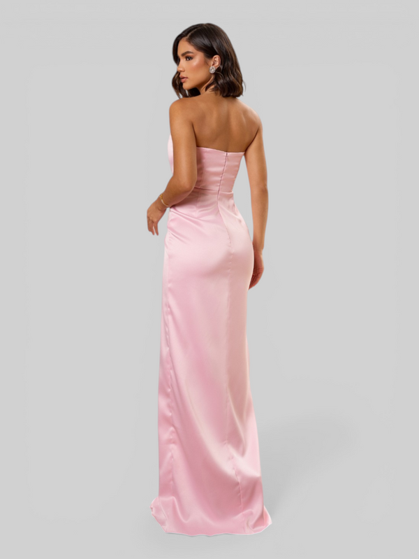 Vestido de Festa Longo Premium Plissado Leque