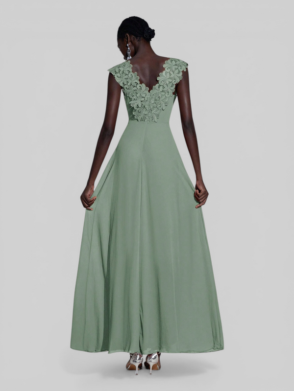 Vestido de Festa Longo Renda Majeste