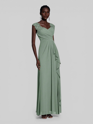 Vestido de Festa Longo Renda Majeste