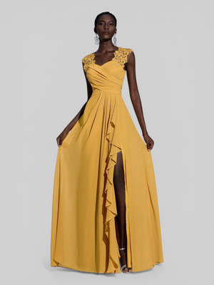 Vestido de Festa Longo Renda Majeste