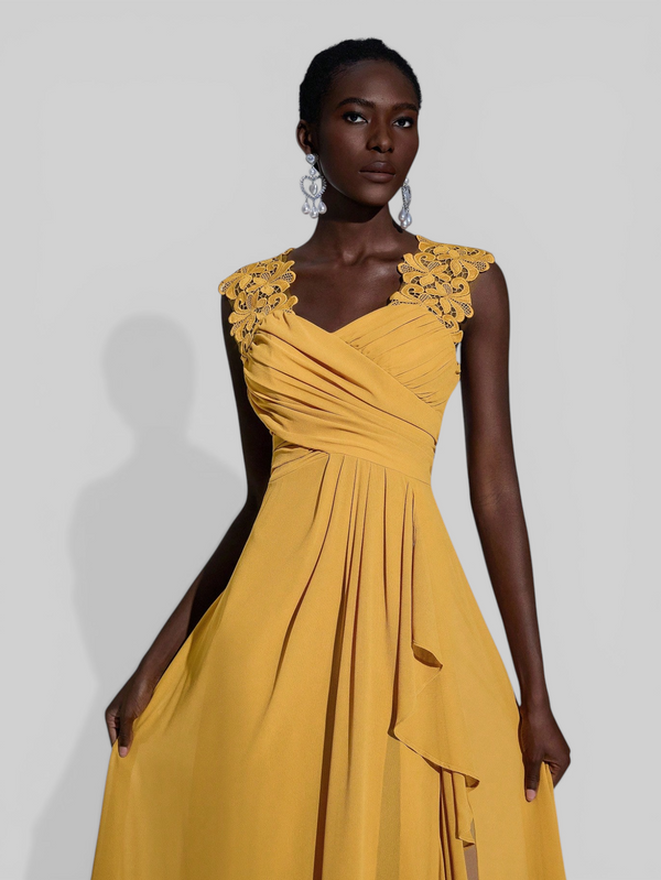 Vestido de Festa Longo Renda Majeste