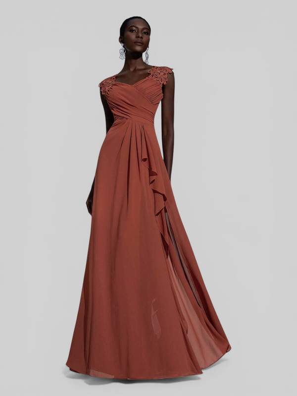 Vestido de Festa Longo Renda Majeste
