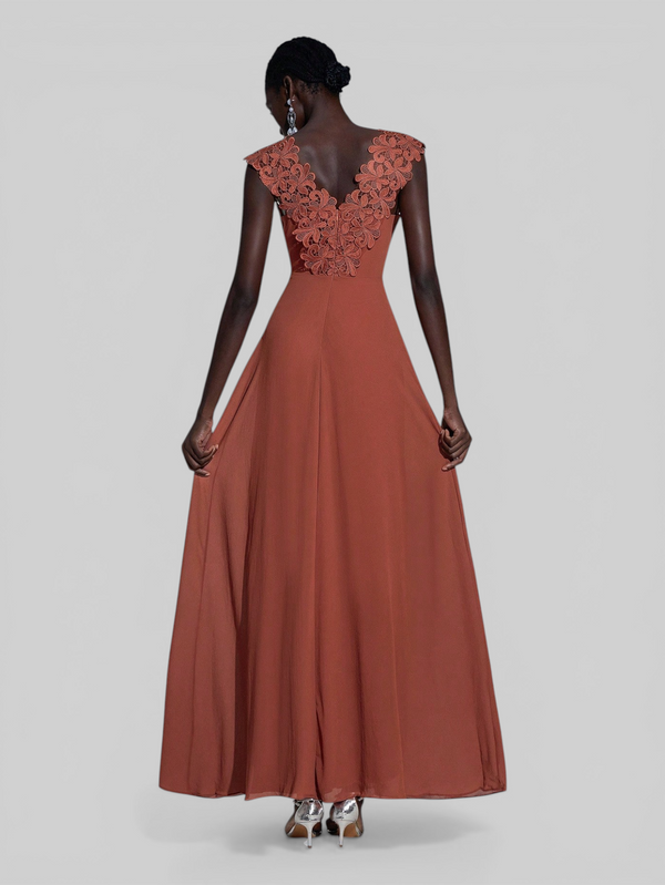 Vestido de Festa Longo Renda Majeste
