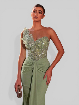 Vestido de Festa Longo Super Luxo Sereia Firenza