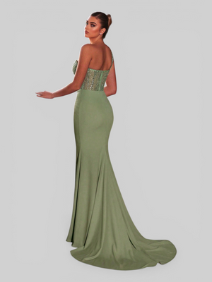 Vestido de Festa Longo Super Luxo Sereia Firenza