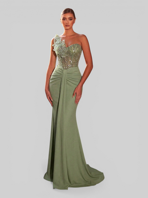 Vestido de Festa Longo Super Luxo Sereia Firenza